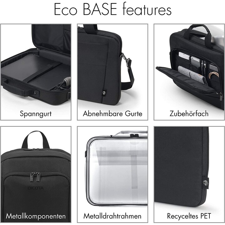 DICOTA Eco Multi Plus BASE Sacoche pour ordinateur portable 15""-17,3"" - Noir