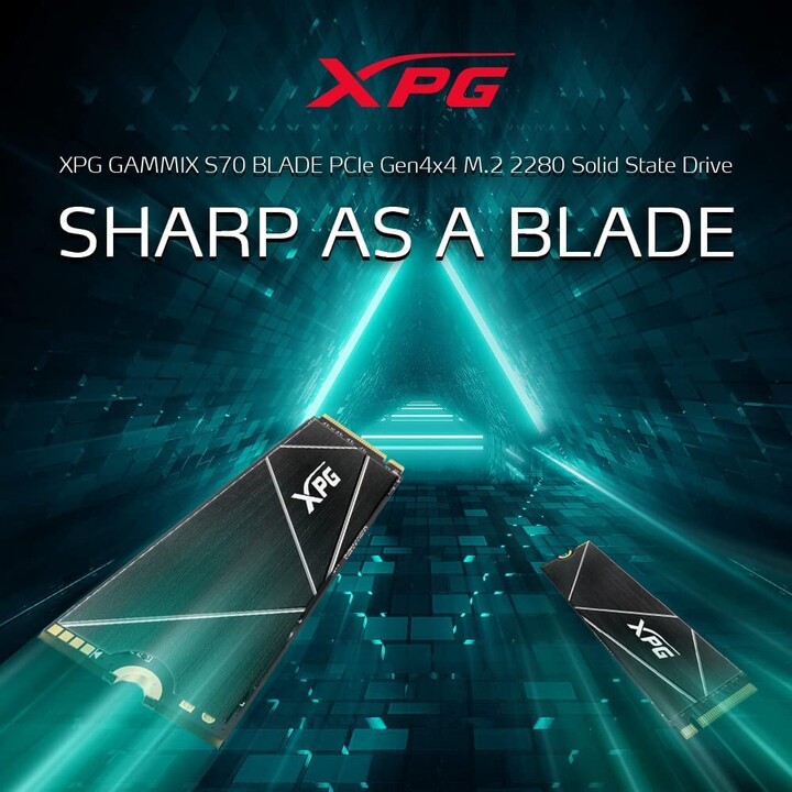 XPG GAMMIX S70 Blade M.2 2000 GB PCI Express 4.0 3D NAND NVMe