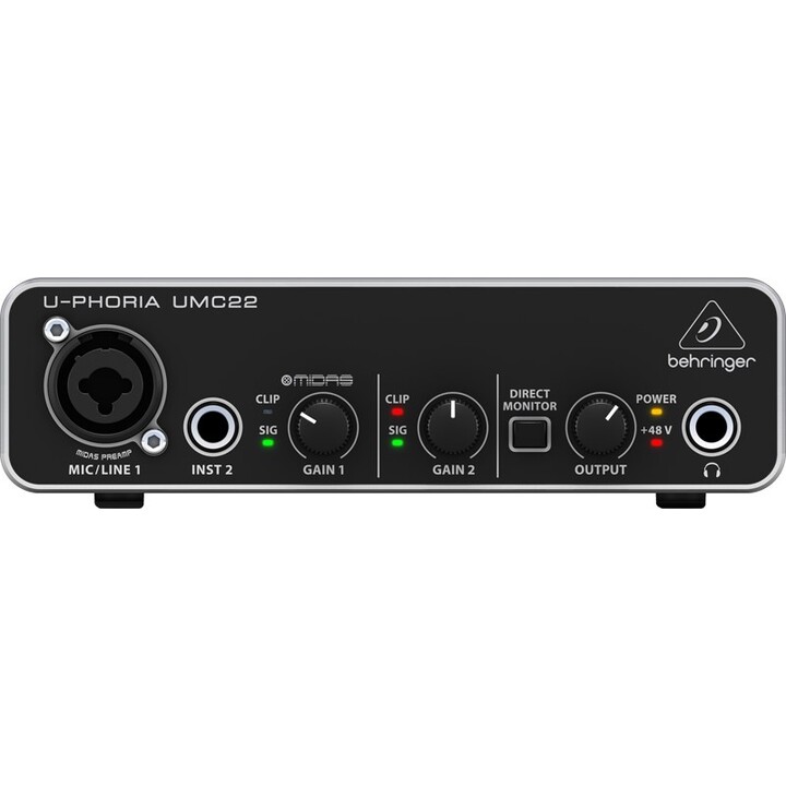 Behringer UMC22 Stereo Add-On Concert/Studio Preamplifier