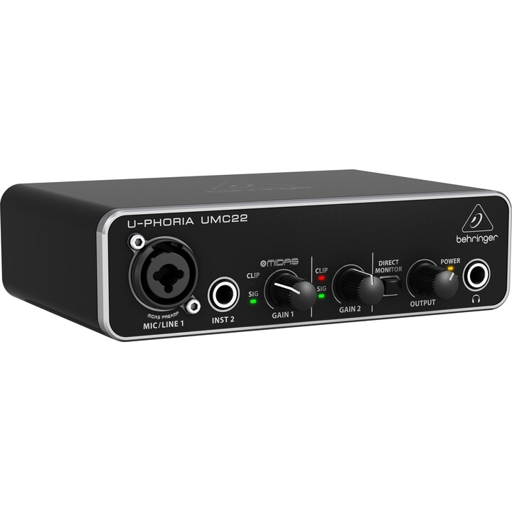 Behringer UMC22 Stereo Add-On Concert/Studio Preamplifier