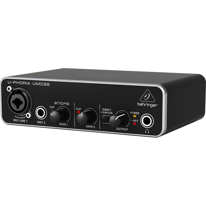 Behringer UMC22 Stereo Add-On Concert/Studio Preamplifier