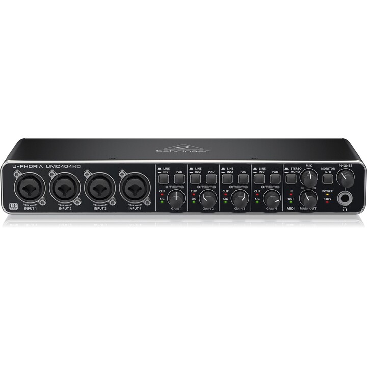 Interface de gravação de áudio Behringer UMC404HD