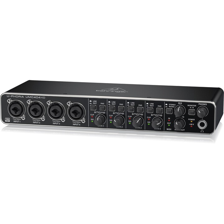 Interface de gravação de áudio Behringer UMC404HD
