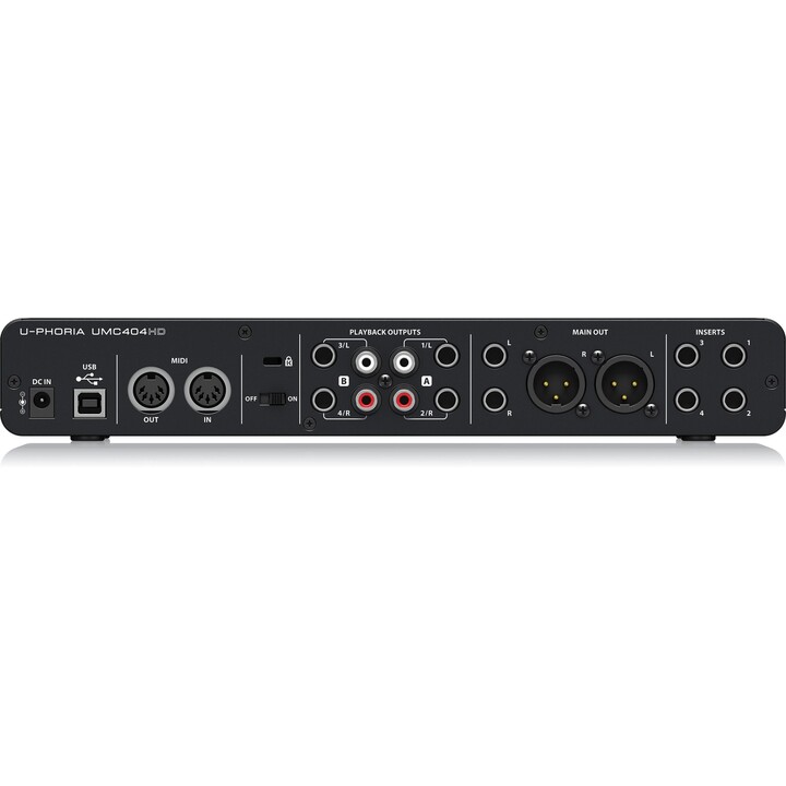Interface de gravação de áudio Behringer UMC404HD