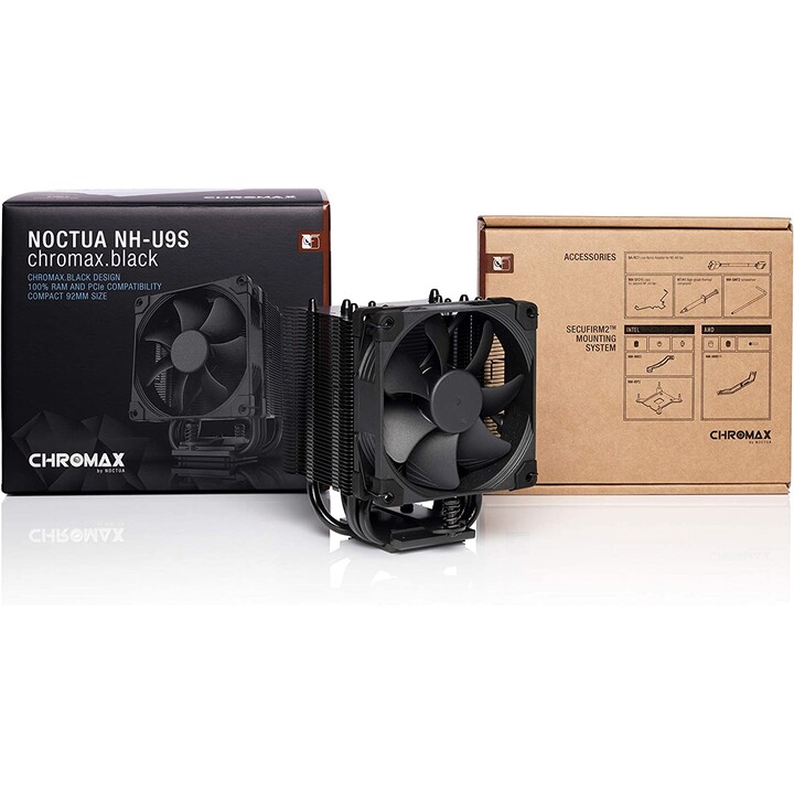 Noctua NH-U9S chromax.black Processeur Refroidisseur 9,2 cm Noir, Chrome 1 pièce(s)