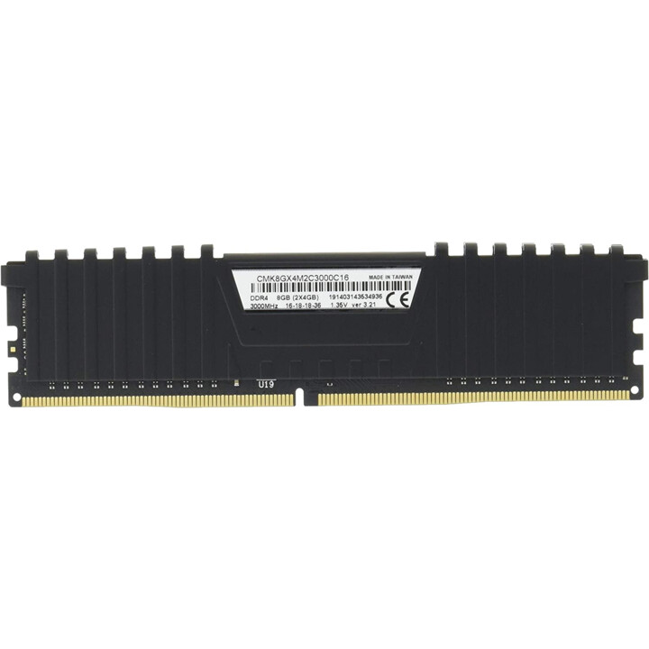 Corsair Vengeance LPX Noir 16 Go (1x16 Go) 3000 MHz (PC4-24000) CL16 - Mémoire DDR4