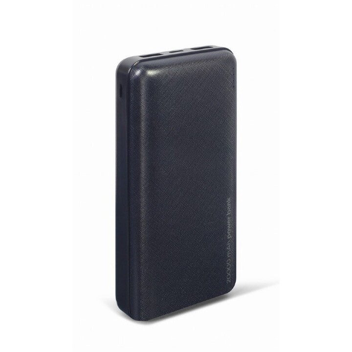 Batteria esterna Gembird PB20-02 Litio Polimeri 20000 mAh Nera
