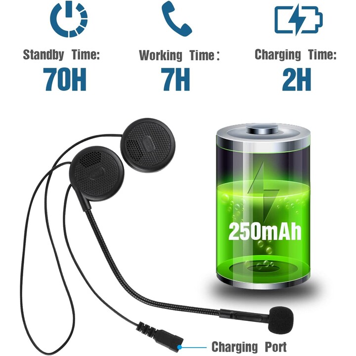 Intercom for Motorcycle FreedConn L1M Wireless Bluetooth