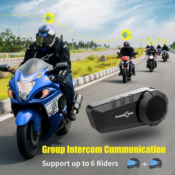 Intercom for Motorcycle FreedConn KY Pro Wireless Bluetooth