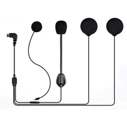 Auricolare Interfono Freedconn D6 Hi Res con Microfono Nero