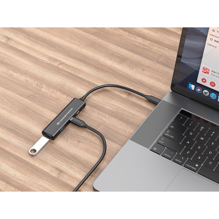 HUB CONCEPTRONIC USB 3.2 GEN 1 DE 4 PUERTOS
