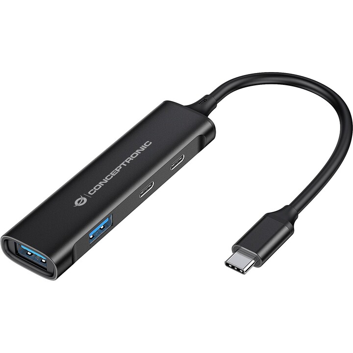 HUB CONCEPTRONIC USB 3.2 GEN 1 DE 4 PUERTOS