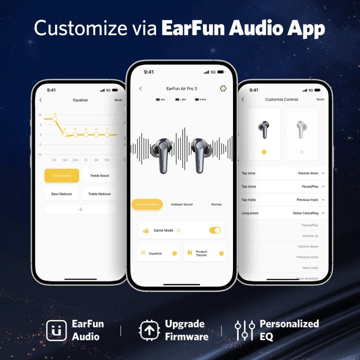 Earfun Air Pro 3 ANC Noir