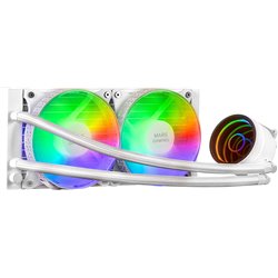 MARS GAMING ML-ONE240 WHITE RGB 2011/1200/1155/1151/775 CPU LIQUID COOLING KIT AM4/AM3/AM2