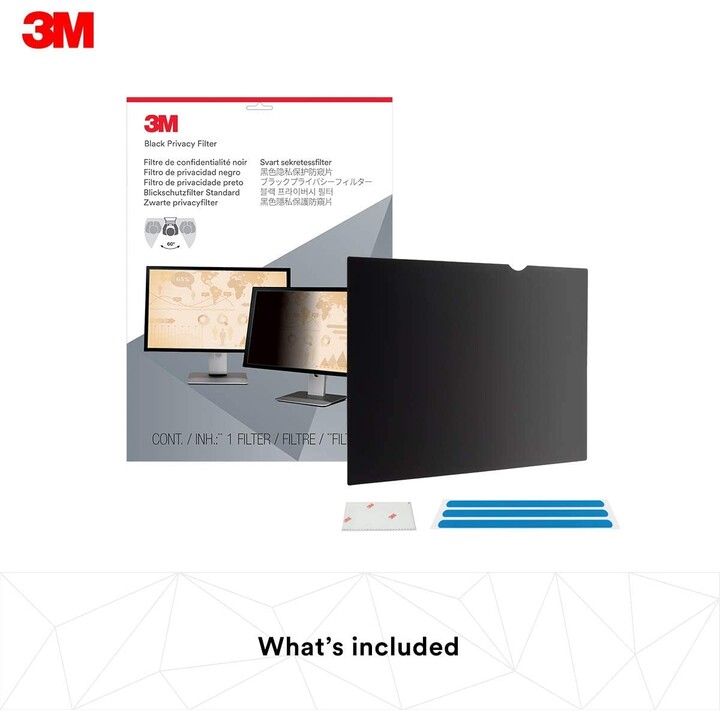 3M Privacy Filter for 24in Monitor, 16:9, PF240W9B