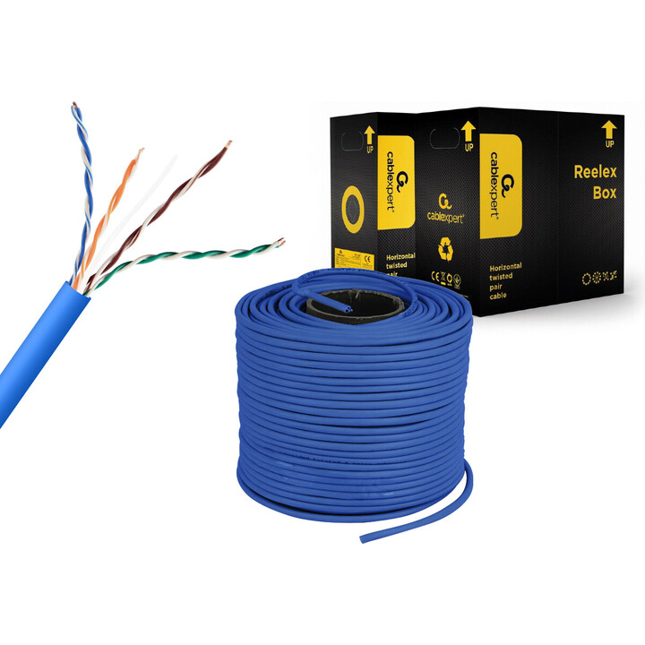 Gembird UPC-5004E-SOL-B UTP cable, cat.5e wire (CCA) 305m, blue