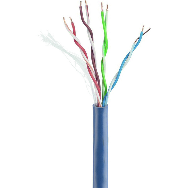 Cabo UTP Gembird UPC-5004E-SOL-B, fio cat.5e (CCA) 305m, azul