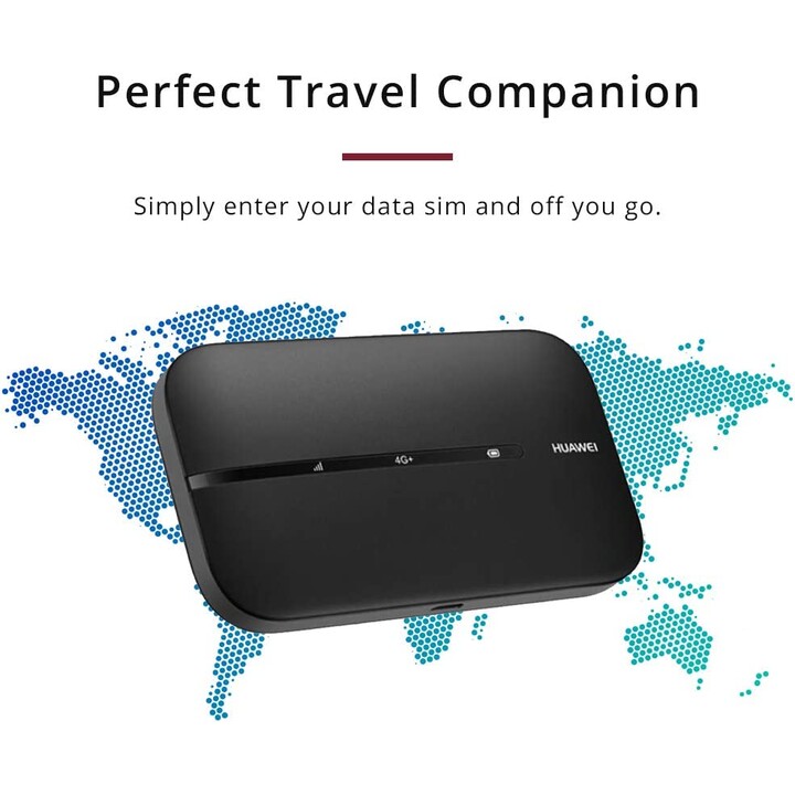Roteador sem fio Huawei 4G Mobile WiFi 3 Banda dupla (2,4 GHz / 5 GHz) Preto