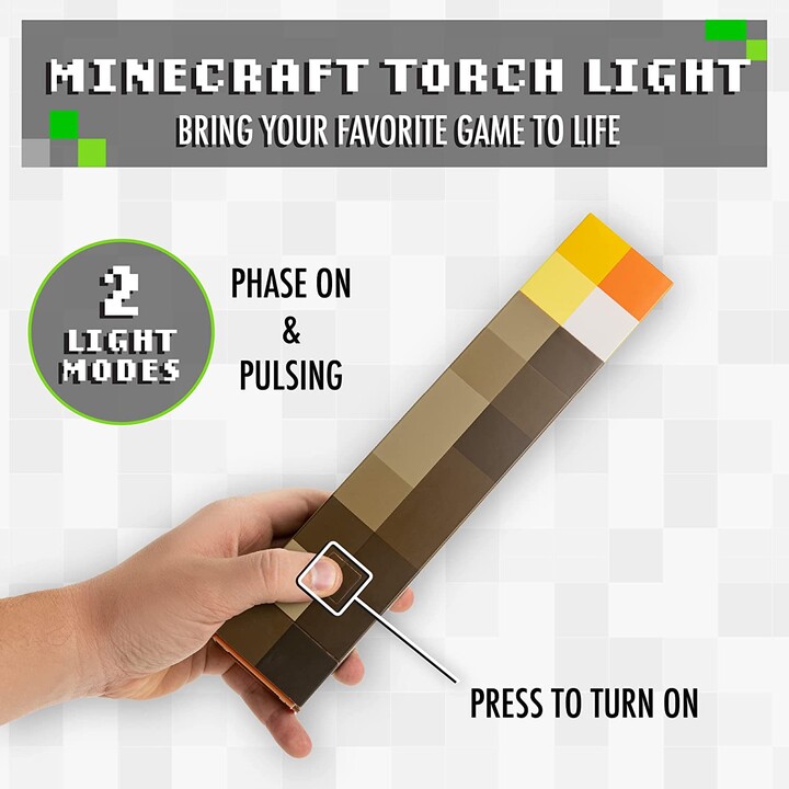 Lámpara Paladone Antorcha Minecraft