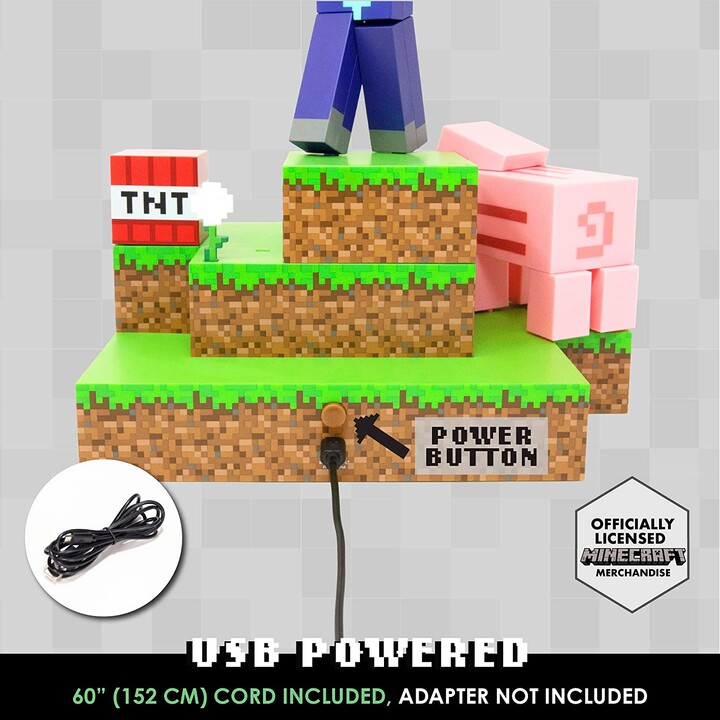Paladone Lamp Steve Diorama Minecraft