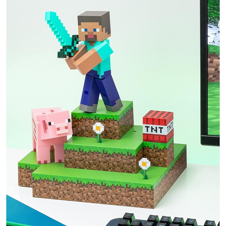 Paladone Lamp Steve Diorama Minecraft