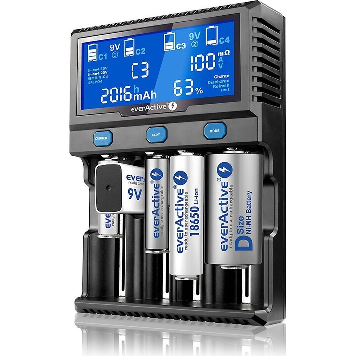 everActive UC-4200 Li-ion and Ni-MH rechargeable battery charger