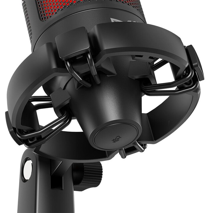 Microfono da gioco cablato SAVIO con retroilluminazione, treppiede, USB, SONAR PRO