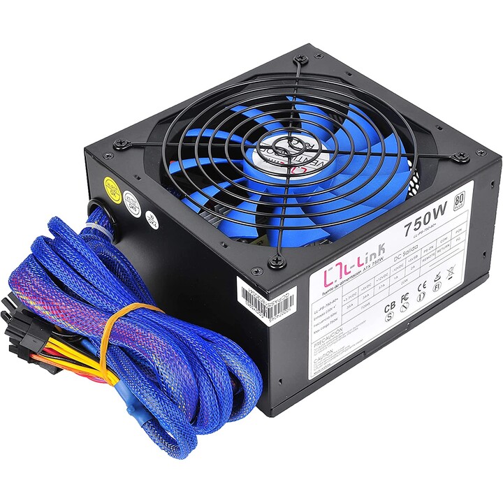 Fuente Alimentacion 750W LD-Link Pfc-Activo 80+ 3Sata 14Cm Atx