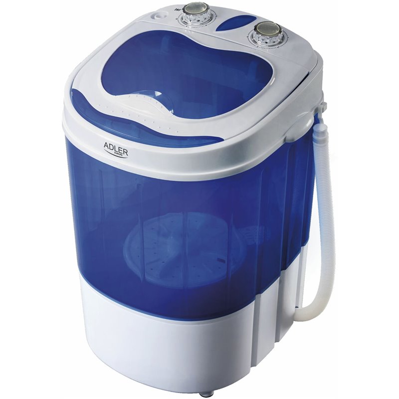 Adler AD 8051 lavadora Carga superior 3 kg Azul, Blanco