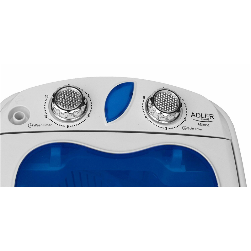 Adler AD 8051 lavadora Carga superior 3 kg Azul, Blanco