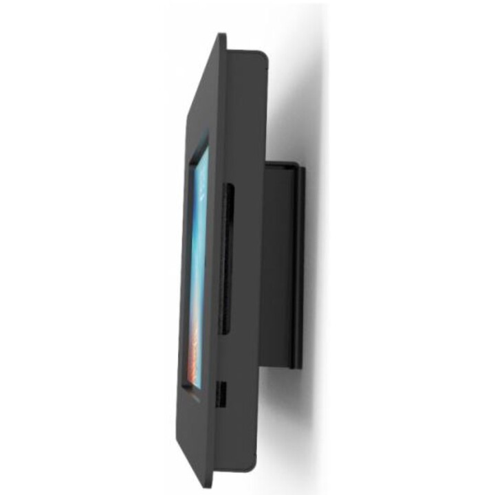 VESA Wall Mount Bracket - Fixed Cable Management Mount - Black