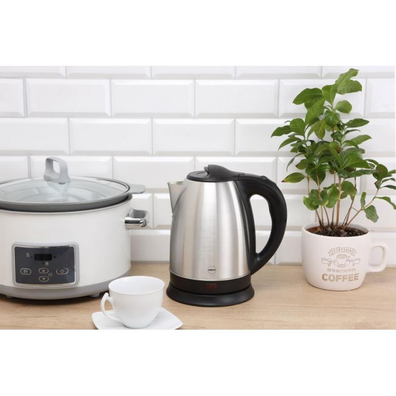 ELDOM Hervidor de acero HUMI, 1800 W, capacidad 1,7 l, vitrocerámica