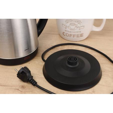 ELDOM Hervidor de acero HUMI, 1800 W, capacidad 1,7 l, vitrocerámica