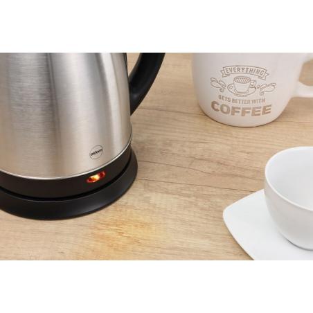 ELDOM Hervidor de acero HUMI, 1800 W, capacidad 1,7 l, vitrocerámica