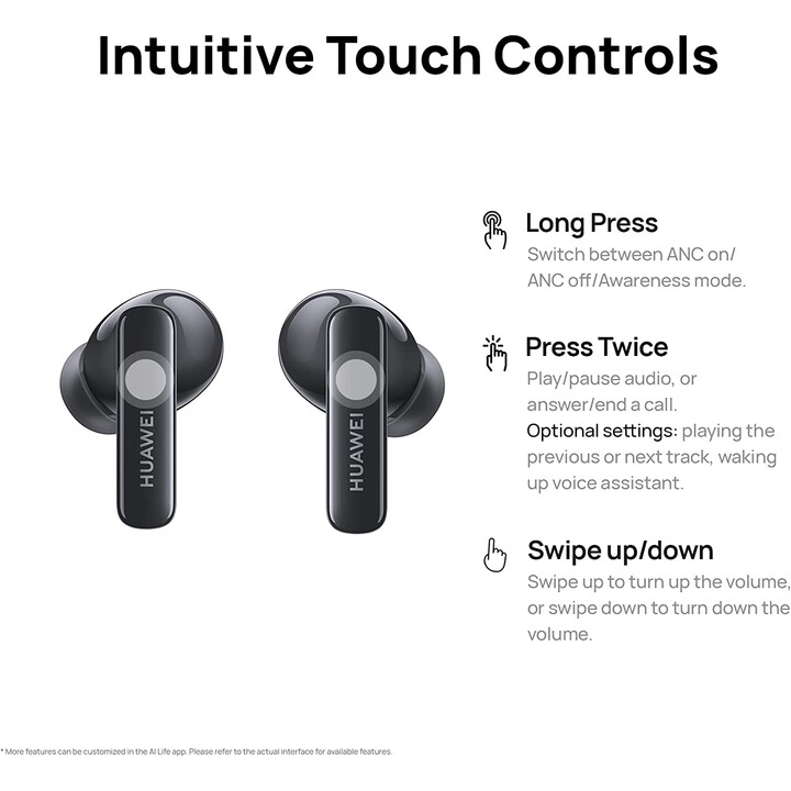 Auricolare Bluetooth wireless Huawei Freebuds 5i nero