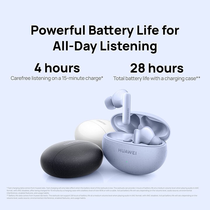 Auricolare Bluetooth wireless Huawei Freebuds 5i nero
