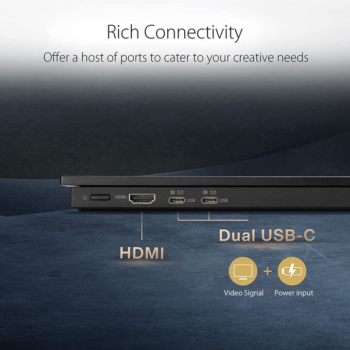 Ecrã Asus ProArt Display PA147CDV Creative Tool de 14 polegadas, 32:9, IPS, Full HD