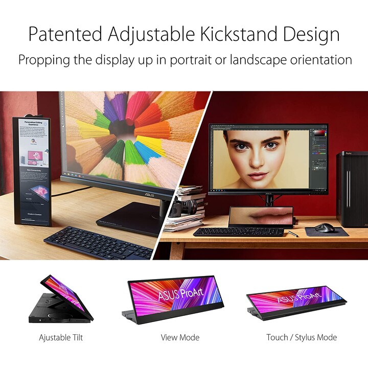 Ecrã Asus ProArt Display PA147CDV Creative Tool de 14 polegadas, 32:9, IPS, Full HD