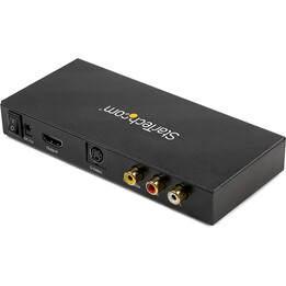 STARTECH VID2HDCON2 Composite-/S-Video-zu-HDMI-Konverter mit Audio 720p Schwarz
