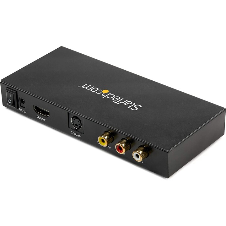 STARTECH VID2HDCON2 convertisseur composite/S-Video vers HDMI avec audio 720p noir