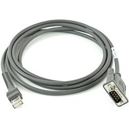 Zebra connection cable, RS-232 (serial, 2.1m, straight)