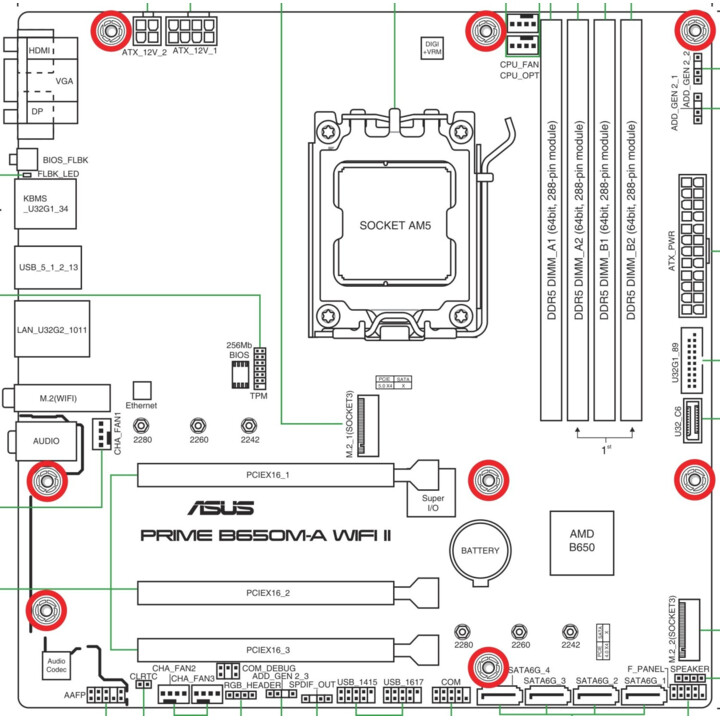 ASUS PRIME B650M-A WIFI II (AM5)