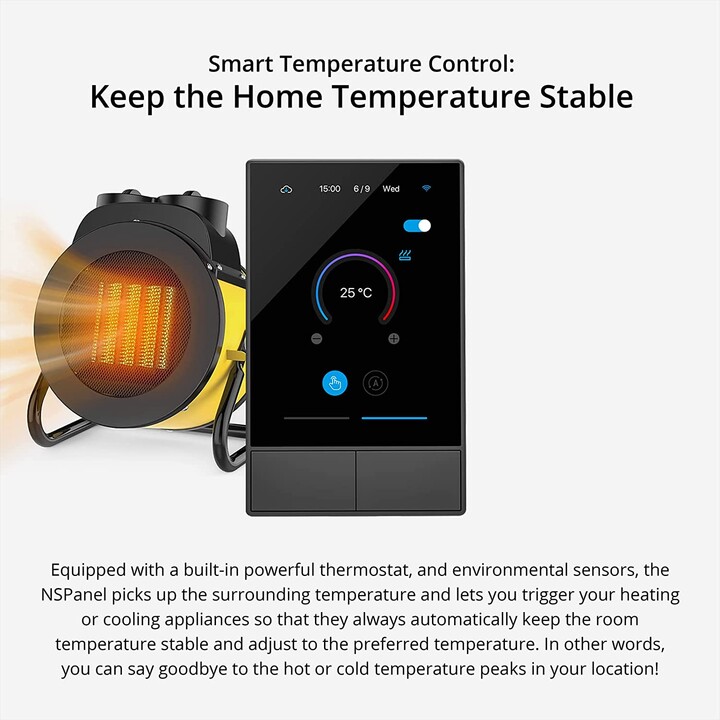 Interruptor de parede NSPanel Smart Scene - versão dos EUA