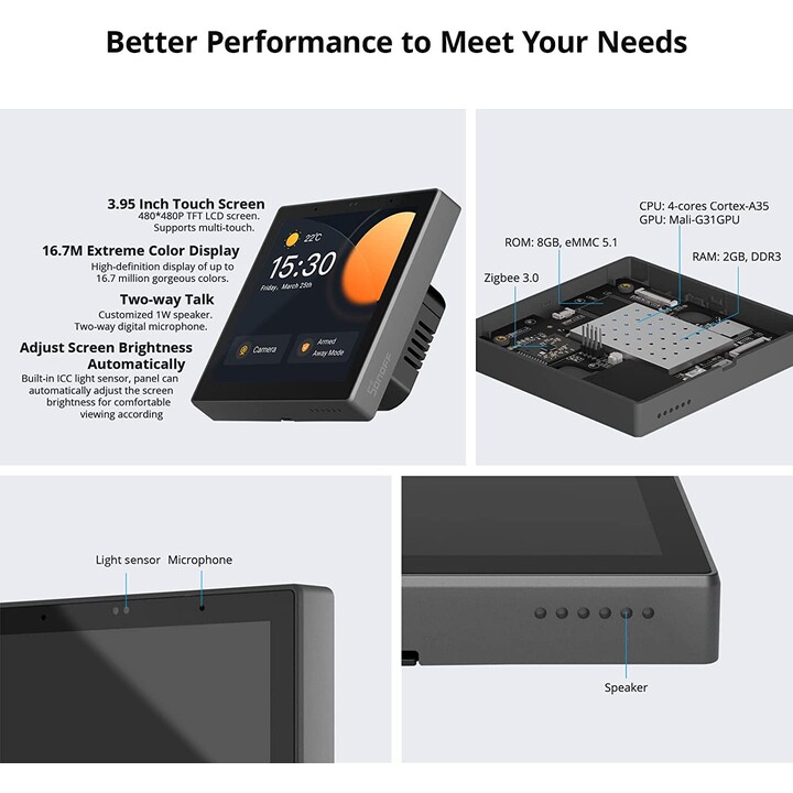Preorder - NSPanel Pro Smart Home Control Panel - Grey Model