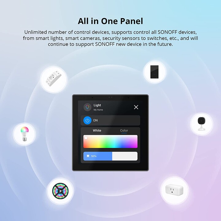 Pannello di controllo Smart Home NSPanel Pro - Modello grigio