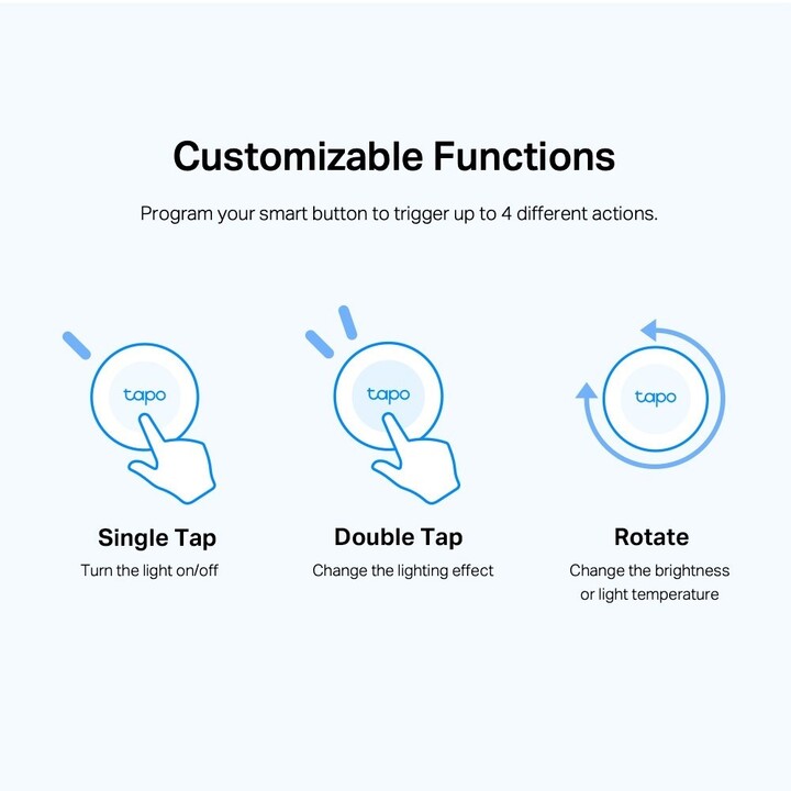 BOUTON INTELLIGENT WI-FI TAPO S200B