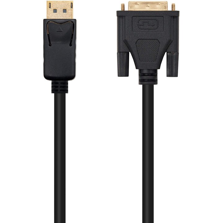 CABLE DISPLAYPORT A DVI NANOCABLE 10.15.4502 - DISPLAYPORT / MACHO - DVI / MACHO - 2 M - NERO