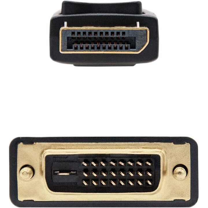 CABLE DISPLAYPORT A DVI NANOCABLE 10.15.4502 - DISPLAYPORT / MACHO - DVI / MACHO - 2 M - NERO