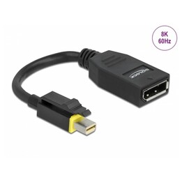 Adaptador Mini DisplayPort 1.4 a DisplayPort con pestillo 8K 60 Hz