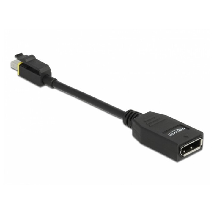 Mini DisplayPort 1.4 to DisplayPort adapter with latch 8K 60 Hz